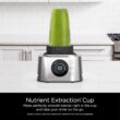 Ninja SS401 Blender and Food Processor Combo, Foodi Power Blenders For-Kitchen and Personal Size, Smoothie Maker, Silver