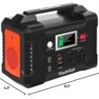 FF FLASHFISH 200W Portable Power Station, FlashFish 40800mAh Solar Generator With 110V AC Outlet/2 DC Ports/3 USB Ports