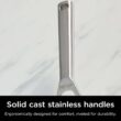 Ninja C90030 Everclad Commercial-Grade Stainless Steel 12" Fry Pan, Tri-Ply Pans, Oven Safe to 600°F, PTFE Safe, Stainless