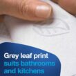 Tork Xpress Soft Multifold Hand Towel White with Grey Leaf Print, Absorbent, 189 Towels Per Pack, 16 Packs, Fits H2 Towel Dispensers