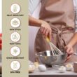 Kaluns 50 PCS Silicone Kitchen Utensils Set Complete Kitchen Set, Khaki