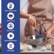 Kaluns 50 PCS Silicone Kitchen Utensils Set Complete Kitchen Set, Blue