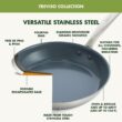 GreenPan Treviso 10 Piece Cookware Set, Non-Toxic PFAS-Free Stainless Steel Ceramic Nonstick Coating, Induction Suitable