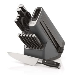 Ninja K32014 Knife Set, Knife Sharpener, Knife Block Set, Stainless Steel Knives, 14 Piece Set, Black​