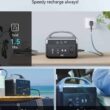 DaranEner Portable Power Station 56000mAh, 179.2Wh LiFePO4 Battery Backup w/ 2 300W (Peak 600W) AC Outlets