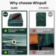 Winpull Tarp 12x20 Feet 16 Mil Heavy Duty Waterproof Tarp, Multipurpose Large Tarp Cover with Brass Grommets and Reinforced Edges