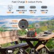 MARBERO 150W Peak Solar Generator with 30W Solar Panel 111Wh Camping Portable Power Station 110V Power Bank