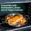HexClad Hybrid Nonstick 14-Inch Frying Pan with Steel Lid, Great for Braising, Dishwasher and Oven Safe