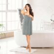 Utopia Towels 4 Pack Premium Bath Towels Set, 27 x 54 Inches, Cool Grey