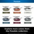 Ninja, Cookware, Steamer, Strainer Basket, Glass Lid and Spatula, Foodi NeverStick PossiblePan, Premium Set, Cherry Tart, CW102RD