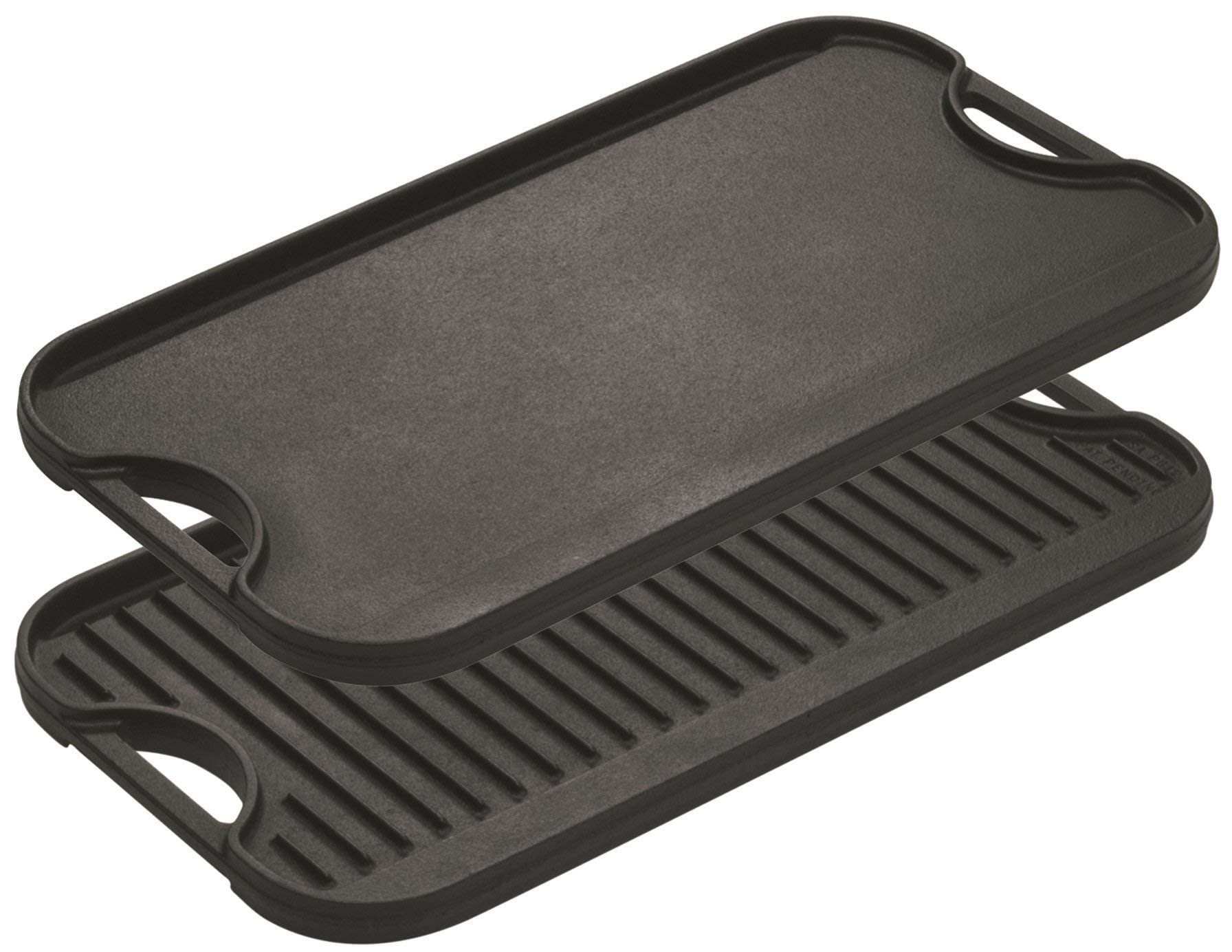 Lodge LPGI3 Cast Iron Reversible Grill/Griddle, 20-inch x 10.44-inch, Black Lodge LPGI3 Cast Iron Reversible Grill/Griddle, 20-inch x 10.44-inch, Black - Image 7