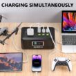 GENSROCK Portable Power Station, 88Wh Outdoor Solar Generator, Lithium Battery Power Bank with 110V/150W Peak AC Outlet