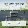 EF ECOFLOW Portable Power Station RIVER 2, 256Wh LiFePO4 Battery/ 1 Hour Fast Charging, 2 Up to 600W AC Outlets