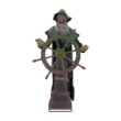 Haunted Living 6-ft Haunted Harbor Talking LED Steering Captain Animatronic