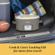 Crock-Pot Programmable 7-Quart Cook and Carry Slow Cooker, Grey