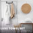 KAHAF Collection 6-Pack Bath Towels - Lightweight - Extra Absorbent - Shower towels (Multi, 27 inchesx54 inches)