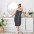 Utopia Towels Luxurious Jumbo Bath Sheet 2 Piece, Super Soft Hotel Quality Towel (35 x 70 Inches, Grey)