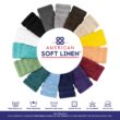 American Soft Linen Luxury 6 Piece Towel Set, 2 Bath Towels 2 Hand Towels 2 Washcloths, Light Grey Towel Sets