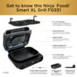 Ninja FG551 Foodi Smart XL 6-in-1 Indoor Grill with Air Fry, Roast, Bake, Broil & Dehydrate, Smart Thermometer, Black/Silver Ninja FG551 Foodi Smart XL 6-in-1 Indoor Grill with Air Fry, Roast, Bake, Broil & Dehydrate, Smart Thermometer, Black/Silver