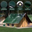 Winpull Tarp 12x20 Feet 16 Mil Heavy Duty Waterproof Tarp, Multipurpose Large Tarp Cover with Brass Grommets and Reinforced Edges