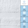 White Classic Luxury Bath Towels Set of 4 Large - 700 GSM Cotton Ultra Soft Bath Towels 27x54, Plush Shower Towels, White