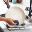 GreenPan Rio Healthy Ceramic Nonstick 16 Piece Cookware Pots and Pans Set, PFAS-Free, Dishwasher Safe, Black