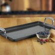 Cuisinart GG45-25 GreenGourmet Hard-Anodized Nonstick 10-Inch by 18-Inch Double-Burner Griddle, Black