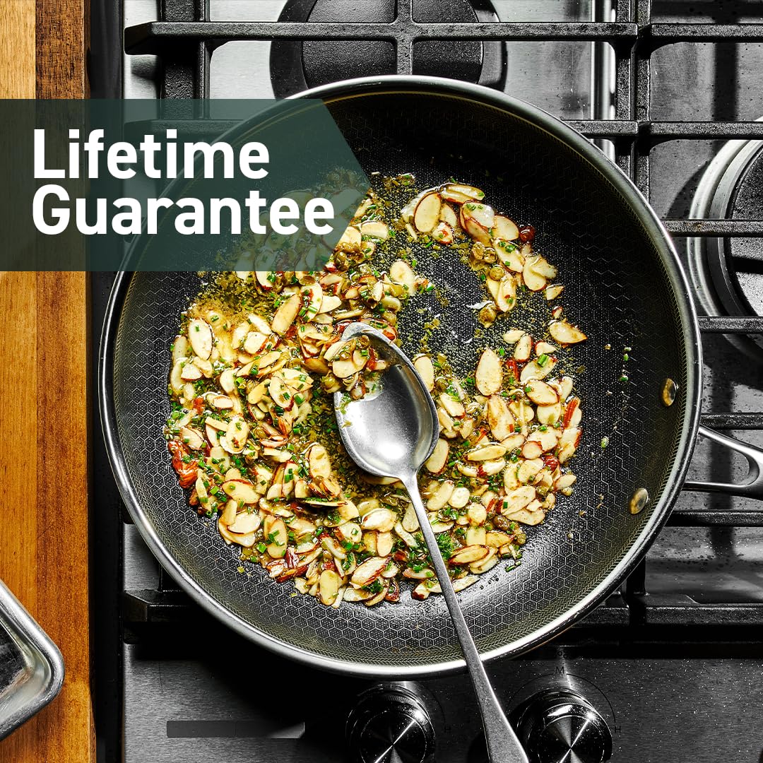 HexClad Hybrid Nonstick Frying Pan, 8-Inch, Stay-Cook Handle, Dishwasher and Oven Safe, Induction-Ready, Compatible with All Cooktops HexClad Hybrid Nonstick Frying Pan, 8-Inch, Stay-Cook Handle, Dishwasher and Oven Safe, Induction-Ready, Compatible with All Cooktops - Image 3