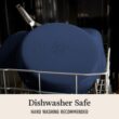 Calphalon Premier Ceramic Nonstick 12" Frying Pan with Lid, Midnight Blue
