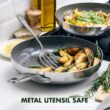 GreenPan Chatham Tri-Ply Stainless Steel Healthy Ceramic Nonstick 12 Piece Cookware Pots and Pans Set, Silver