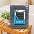Utopia Towels 4 Pack Premium Bath Towels Set, 27 x 54 Inches, Grey