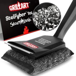 GRILLART Grill Brush Bristle Free, SteamWizards Grill Cleaner Brush with 1 Replacement Head