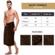 Utopia Towels 4 Pack Premium Bath Towels Set, 27 x 54 Inches, Dark Brown