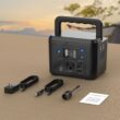 Powkey 200W Portable Power Station, Powkey 120Wh/33,000mAh Power Bank with AC Outlet