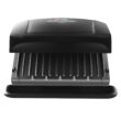 George Foreman 4-Serving Removable Plate Electric Grill and Panini Press, George Tough Non-Stick Coating, Black