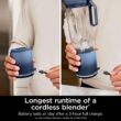 Ninja BC251NV Blast Max, Portable Blender + Twist & Go, Personal Blender, Ninja Blender, Smoothie, Blend, Ice Crush, Navy