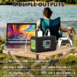 GENSROCK Portable Power Station, 88Wh Outdoor Solar Generator, Lithium Battery Power Bank with 110V/150W Peak AC Outlet