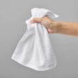Amazon Basics Bath towel for Face, bathroom, Fast Drying salon towels, 60 Pack, White (12 x 12 inches)