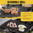 Cast Iron Reversible Grill/Griddle Set with Press, Scraper & Mitts - Pre-Seasoned, Non-Stick - 16.75" x 9.5"