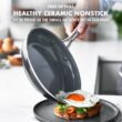 GreenPan Swift Healthy Ceramic Nonstick, 12 Piece Cookware Pots and Pans Set, Black