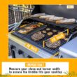 Cast Iron Reversible Grill/Griddle Set with Press, Scraper & Mitts - Pre-Seasoned, Non-Stick - 16.75" x 9.5"
