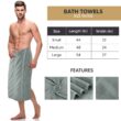 Utopia Towels 4 Pack Premium Bath Towels Set, 27 x 54 Inches, Cool Grey
