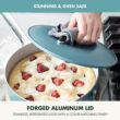 GreenPan Nova Healthy Ceramic Nonstick 10-Piece Cookware Pots and Pans Set, PFAS & PFOA-Free, Deep Teal