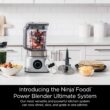 Ninja SS401 Blender and Food Processor Combo, Foodi Power Blenders For-Kitchen and Personal Size, Smoothie Maker, Silver