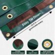Winpull Tarp 12x20 Feet 16 Mil Heavy Duty Waterproof Tarp, Multipurpose Large Tarp Cover with Brass Grommets and Reinforced Edges