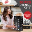 Kaluns 50 PCS Silicone Kitchen Utensils Set Complete Kitchen Set, Gray