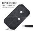 SENSARTE Nonstick Griddle Grill Pan, Pro-Grid Reversible Grill & Griddle Pan, Two Burner Cast Aluminum Griddle, 19.5" x 10.7"