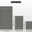 Utopia Towels 8-Piece Premium Towel Set, 2 Bath Towels, 2 Hand Towels, and 4 Wash Clothsm, Cool Grey