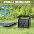 Powkey 200W Portable Power Station, Powkey 120Wh/33,000mAh Power Bank with AC Outlet
