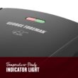 George Foreman 4-Serving Removable Plate Electric Grill and Panini Press, George Tough Non-Stick Coating, Black